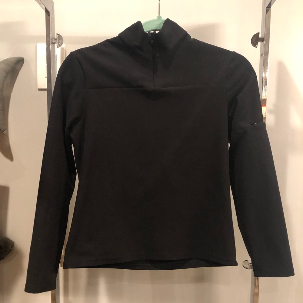 Lily Pulitzer 1/3 zipper up Black Size small